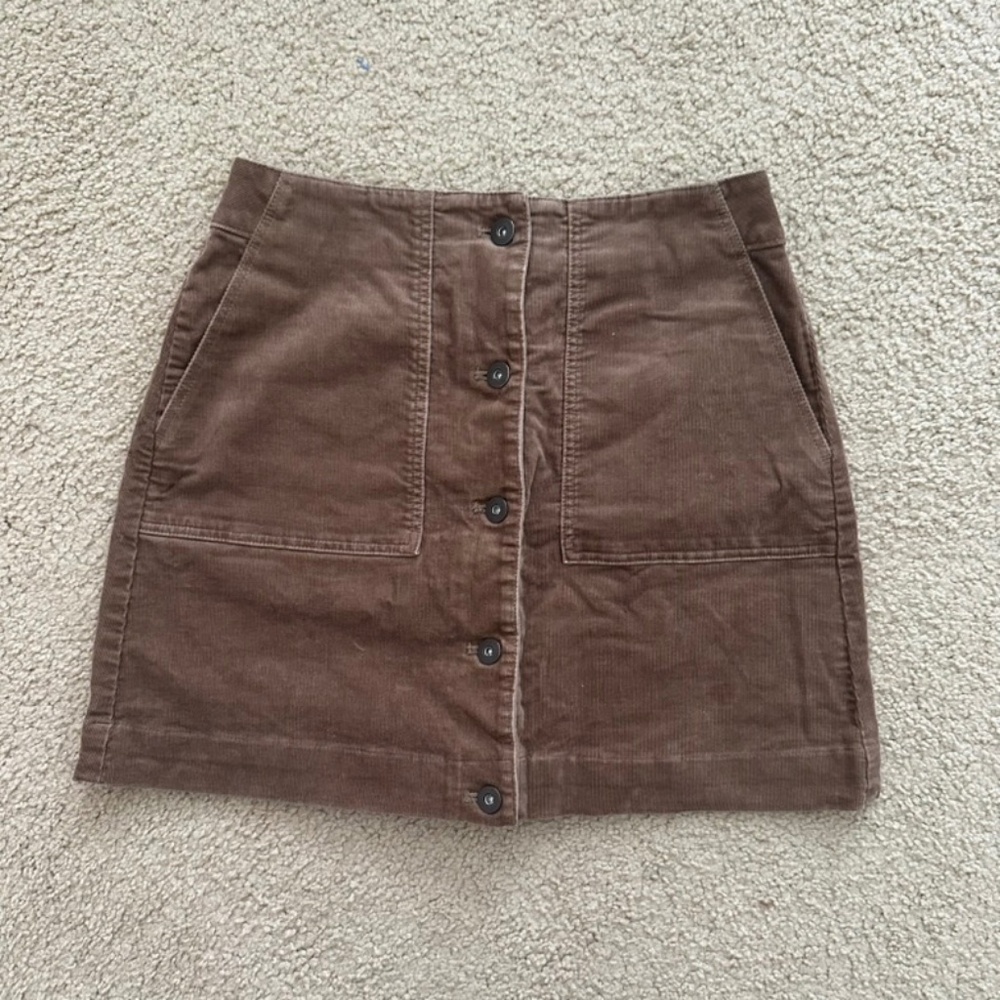 Uniqlo brown corduroy skirt